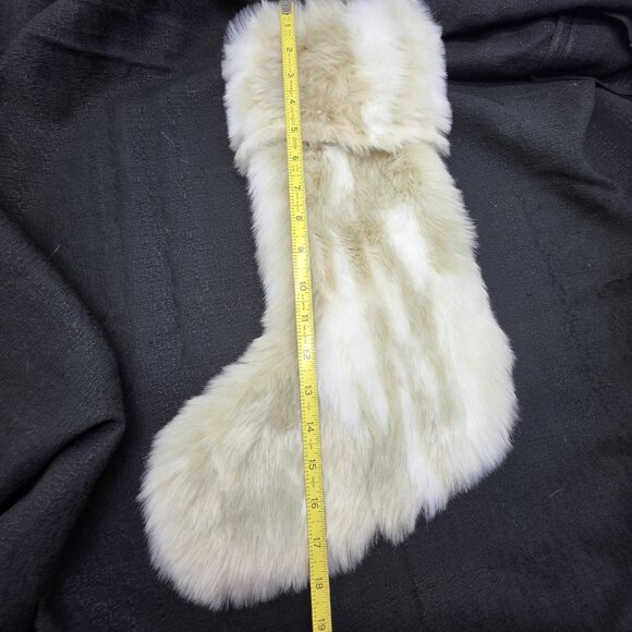 Berkshire Blanket Faux Fur Christmas Stocking Holiday Decor Plush 18" Soft Gift - Picture 4 of 6
